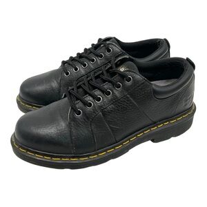 Dr. Martens Industrial Mila Black Leather Lace Up Women Shoes 8